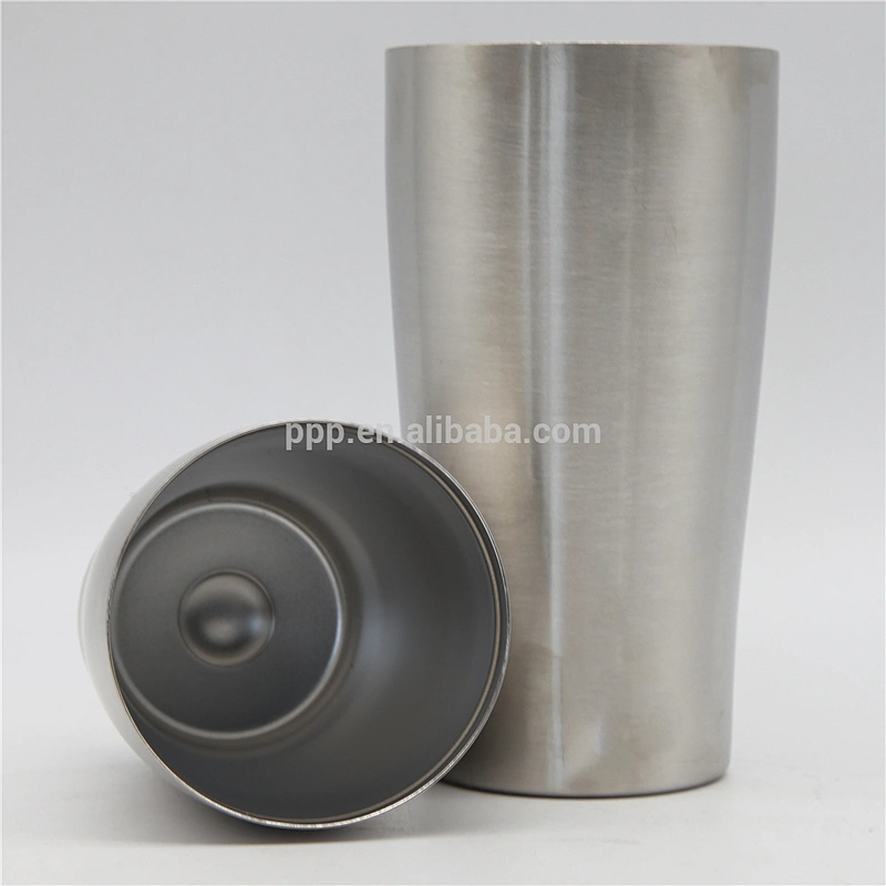double wall stainless steel logo customized vacuum insulated beer mug/coffee mug with wide mouth and large capacity