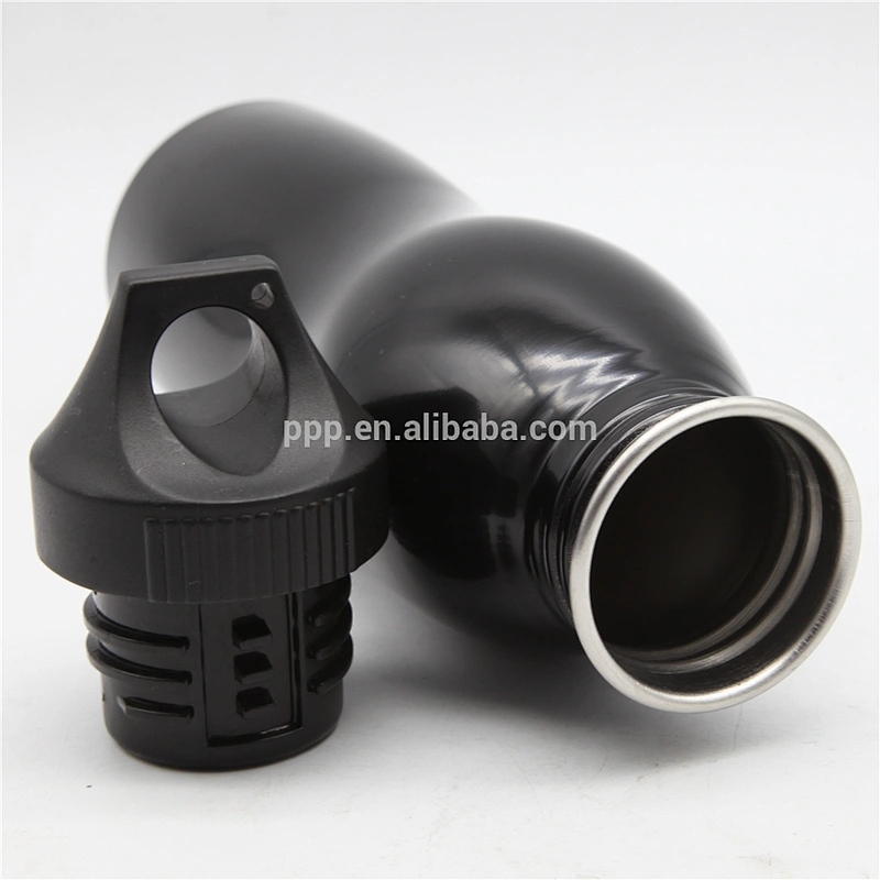 600ml single wall high quality stainless steel gourd shape logo customized sports water tumbler/100% leakproof/portable