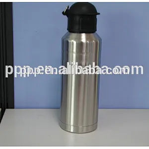 Double wall stainless steel stright body classic style insulated sports water bottle
