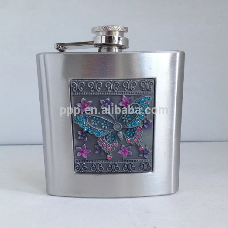 6oz Stainless Steel Liquor Hip Flask,NEW 6oz Stainless Steel Alcohol Hip Flask ,stainless steel wine cup
