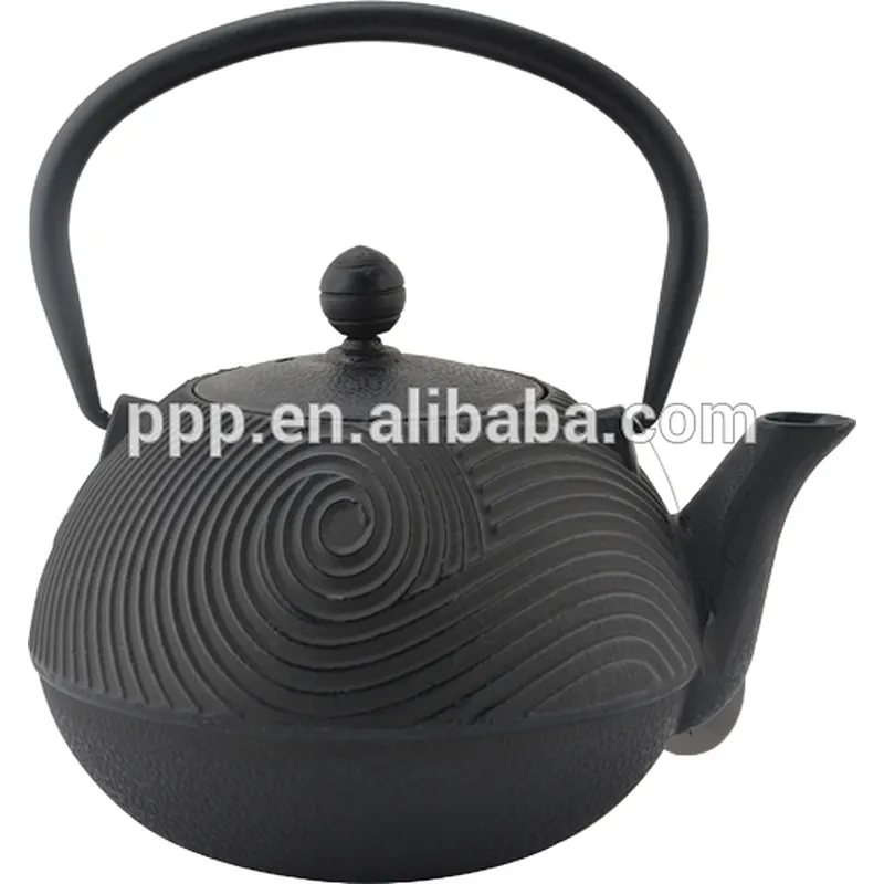 26oz 0.7L cyclone shaped Cast Iron Tea Kettles