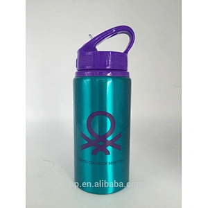 Wide mouth sports aluminum water bottle