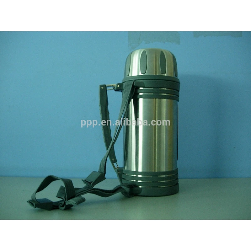 new design thermos travel bottle outdoor bottle travel flask with wide mouth keeps hot or cold 24hours/portable with handle