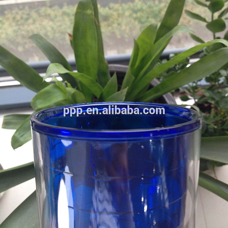BPA free 16oz double wall clear plastic auto mugs