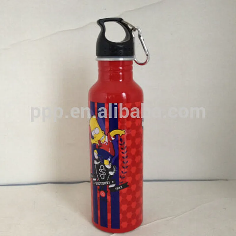 single-wall aluminium sports bottle OEM welcome water flask all kinds of lids