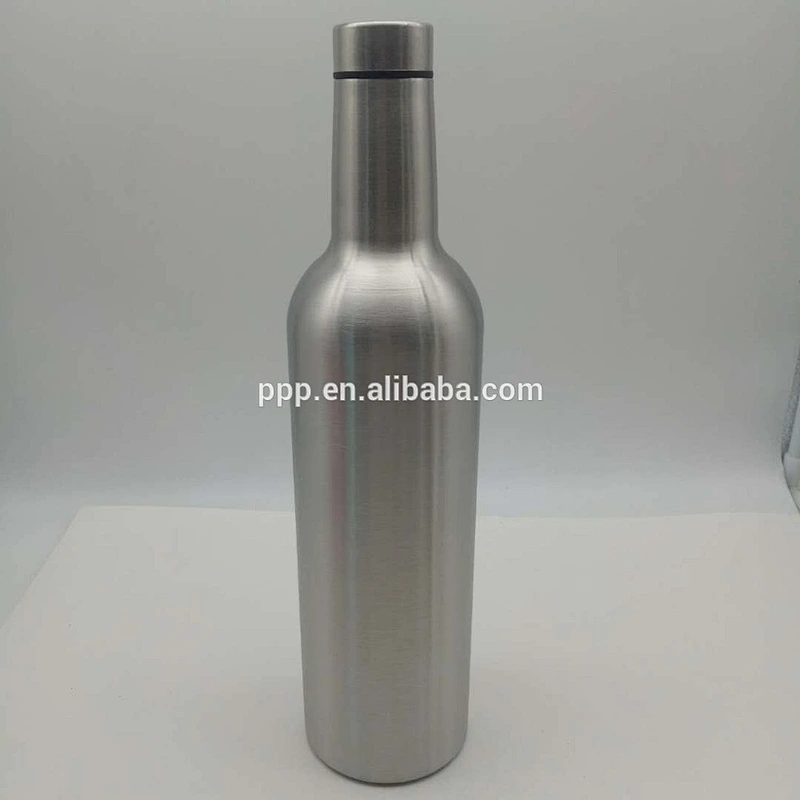 New style custom OEM stainless steel insulated red wine bottle with stainless steel lid