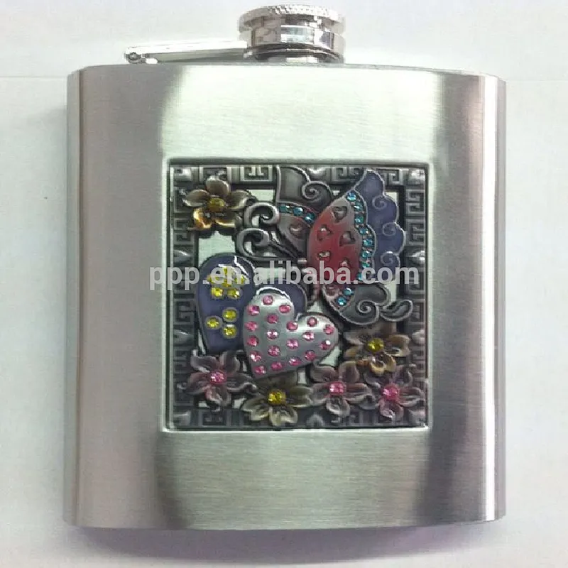 6oz Stainless Steel Liquor Hip Flask,NEW 6oz Stainless Steel Alcohol Hip Flask ,stainless steel wine cup