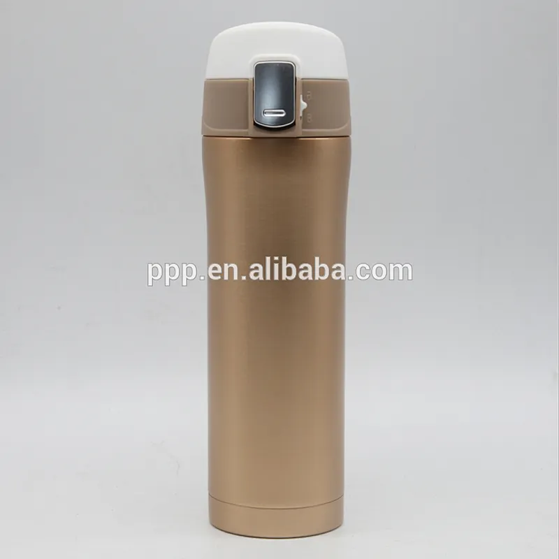 500ml double wall stainless steel cutomized logo insulated water bottle with flip top lid