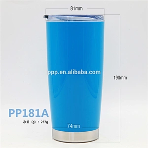 New design double wall colorful plastic tumbler with non-spilled lid and stainless steel bottom