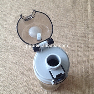 double wall stainless steel insulated water bottle with flip top and snap and closure