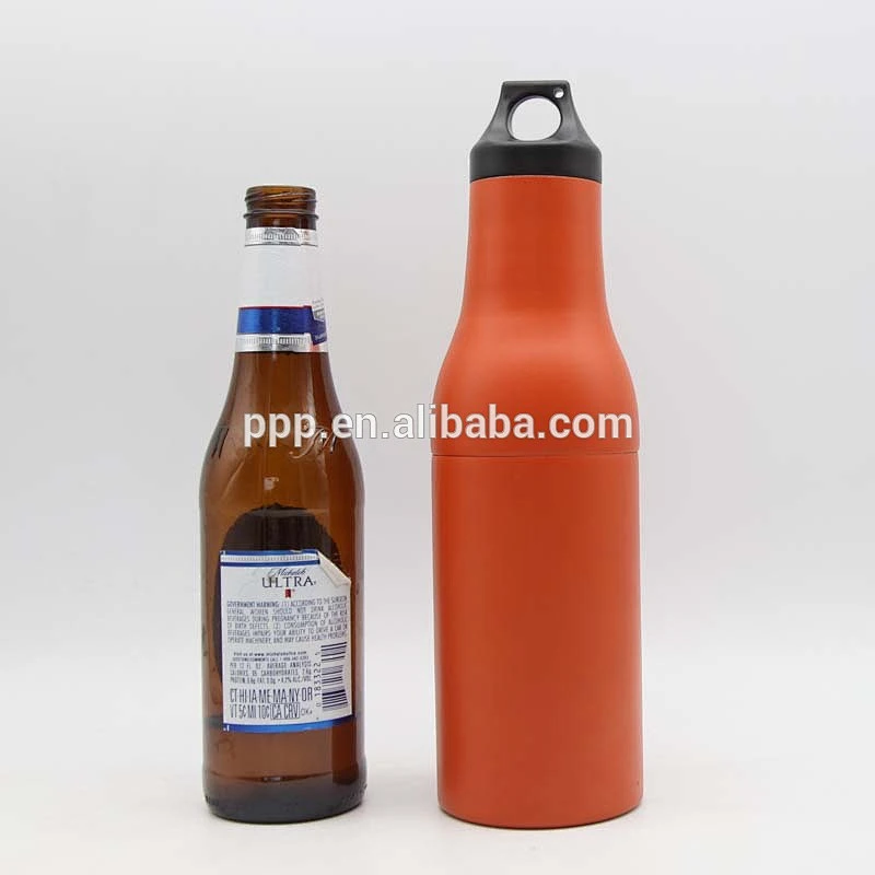 304 stainless steel portable double wall vacuum beer bottle