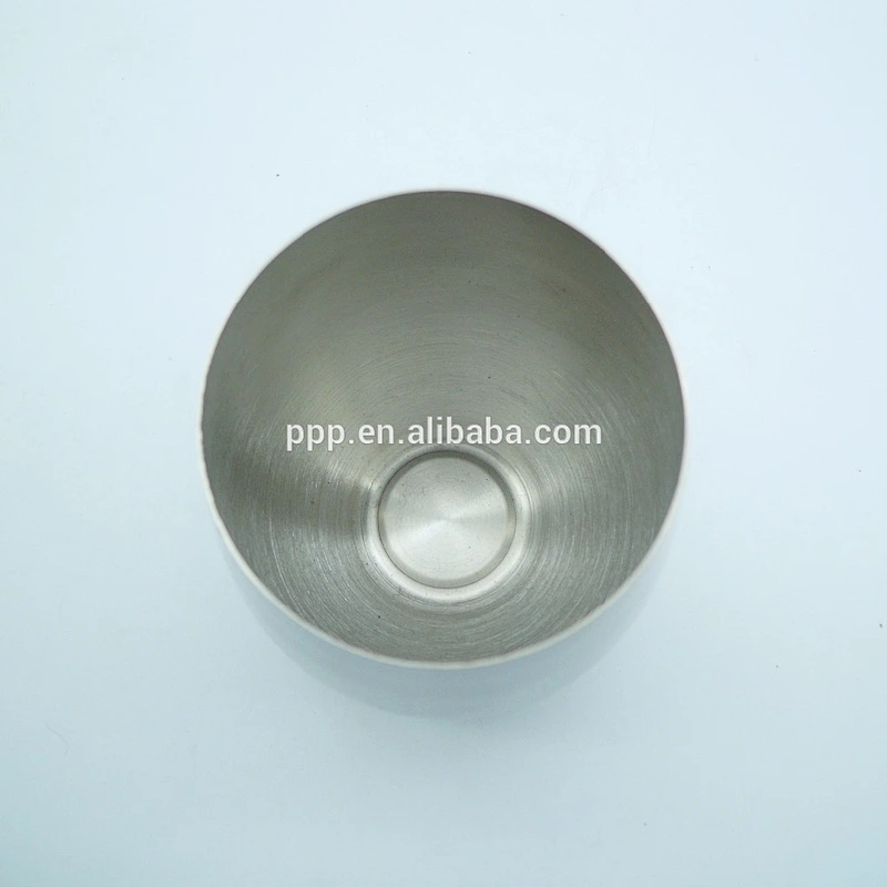 18oz single wall stainless steel high quality egg shaped stemless wine cup