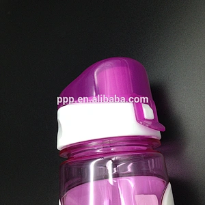Flip top lid sport water bottle with custom logo print bpa free plastic water bottle