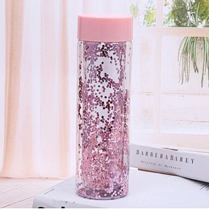 hot sell double wall  plastic mug fashion outdoor sports plastic customized AS water bottle