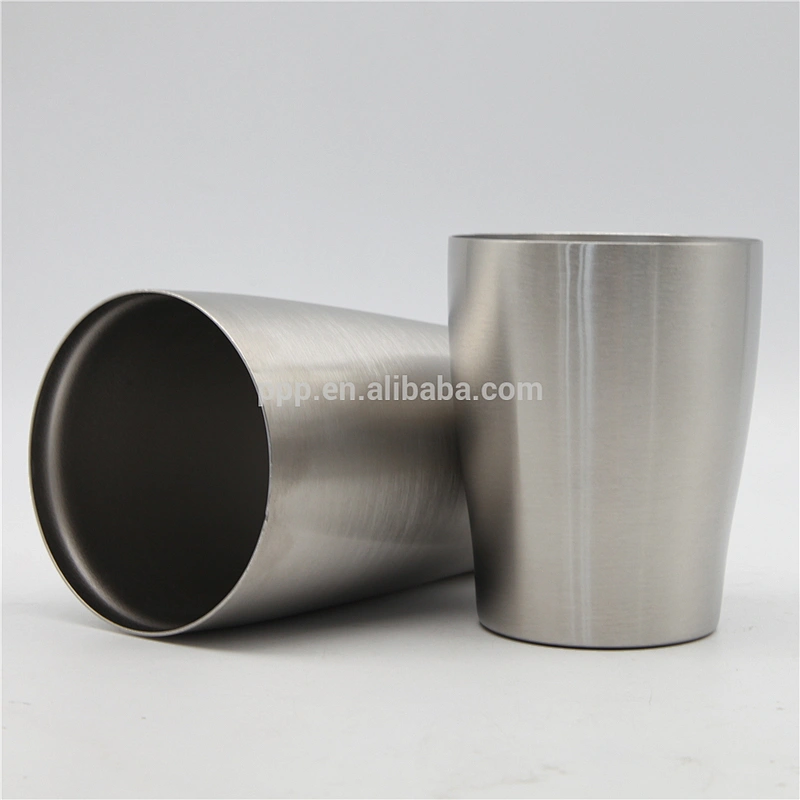 double wall stainless steel logo customized vacuum insulated beer mug/coffee mug with wide mouth and large capacity