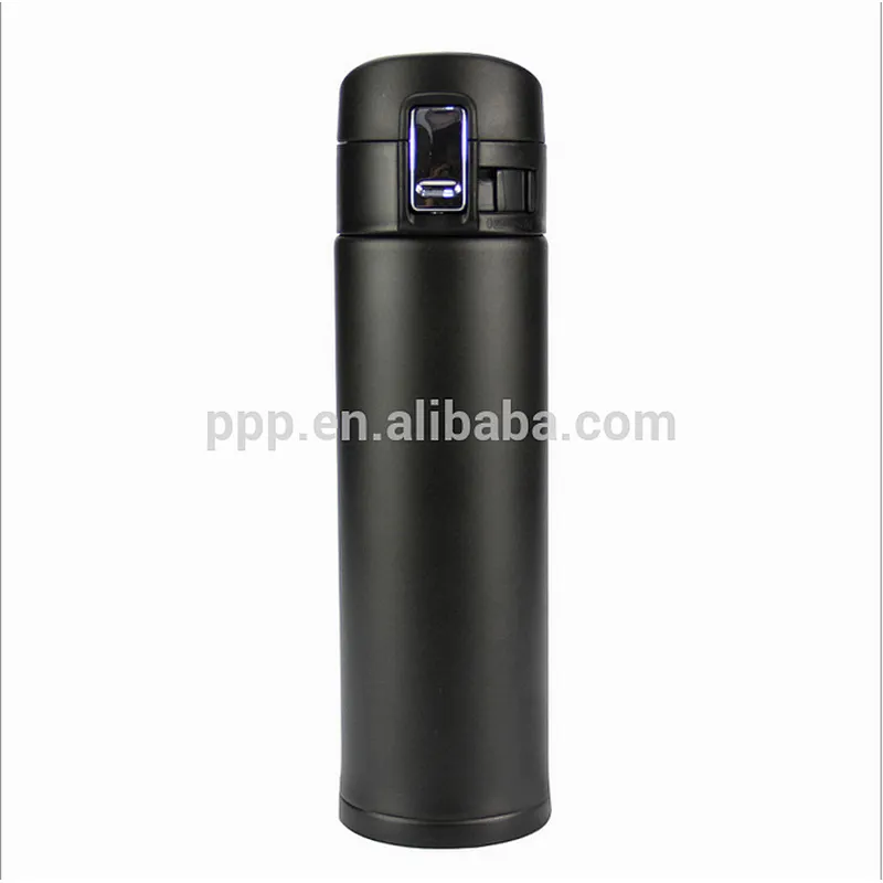 500ml classic double wall stainless steel logo customized vacuum insulated water tumbler with flip top lid and safety catch