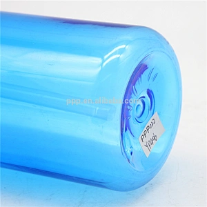 eco-friendly BPA free single wall plastic bottle with sipper and fixed handle