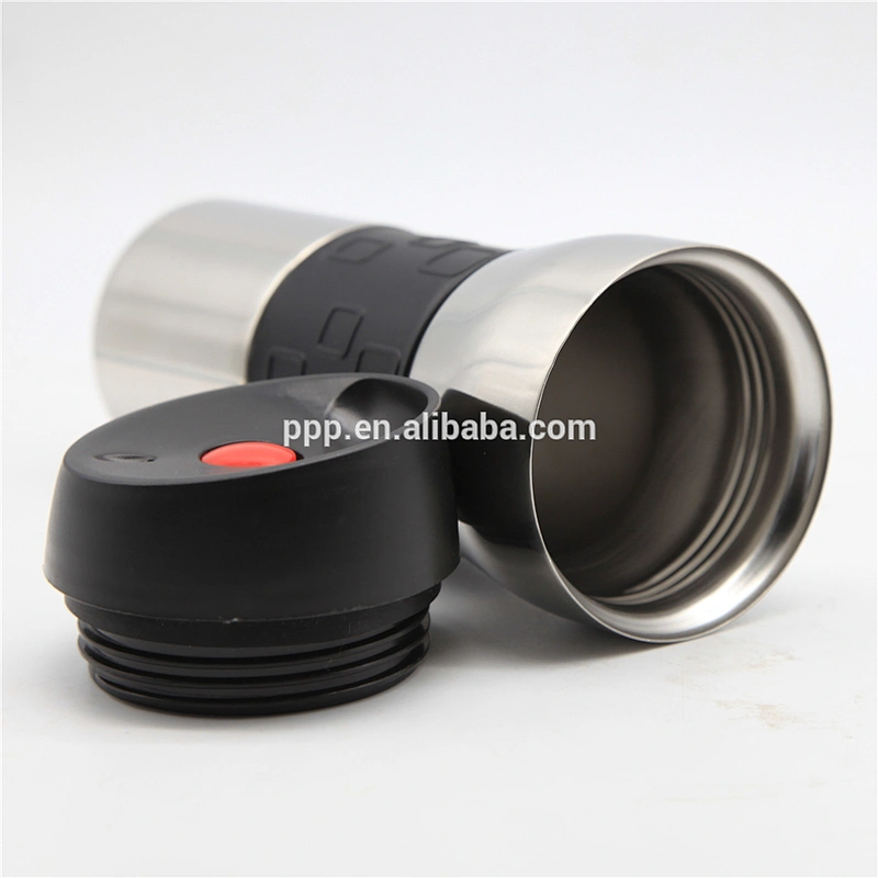 Double wall stainless steel new design high quality customized vacuum water tumbler with silicone cover