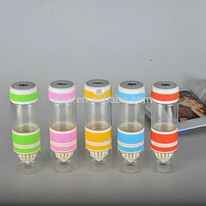 500ml high borosilicate glass body accessories new plastic detachable lemon cup with silicone handle
