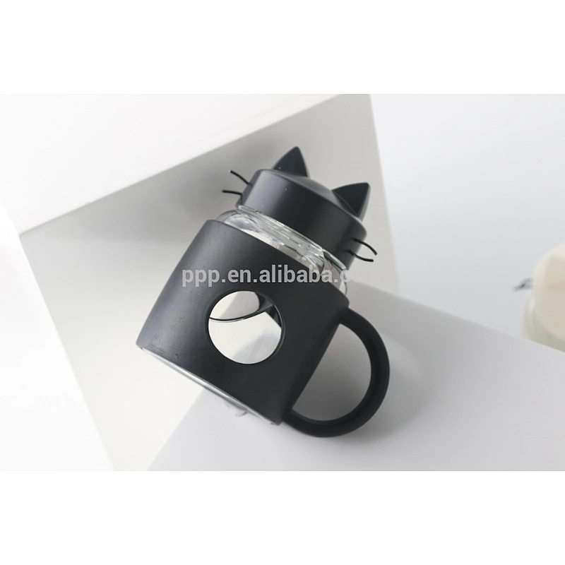 factory glass drink bottle with silicone sleeve