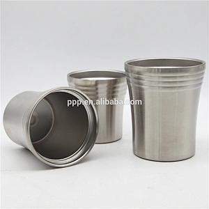 Custom printed double wall stainless steel beer travel mug