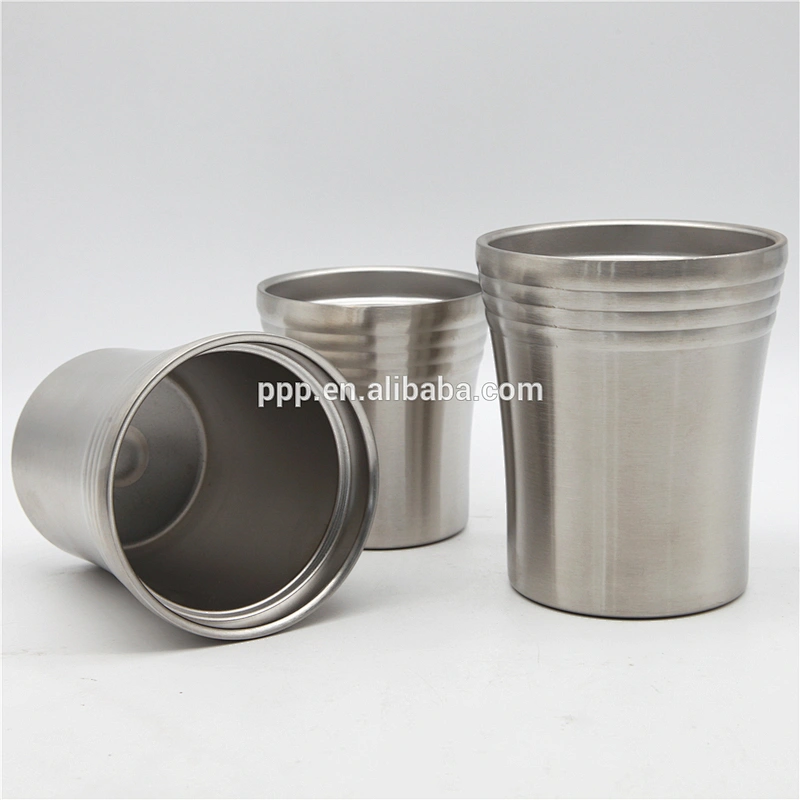 Custom printed double wall stainless steel beer travel mug