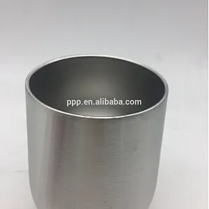 9oz new style double wall stainless steel metal clarity drop tumbler egg shaped cup with lid
