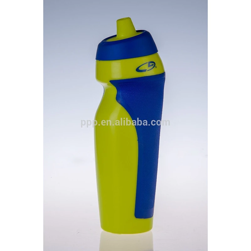 600ml BPA free plastic sports bottle innovative design food grade water bottle bicycle hiking bottle HDPE PE material