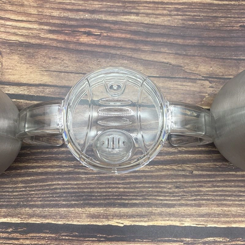 New design 12oz double wall 304 stainless steel wine tumbler with plastic nozzle handle