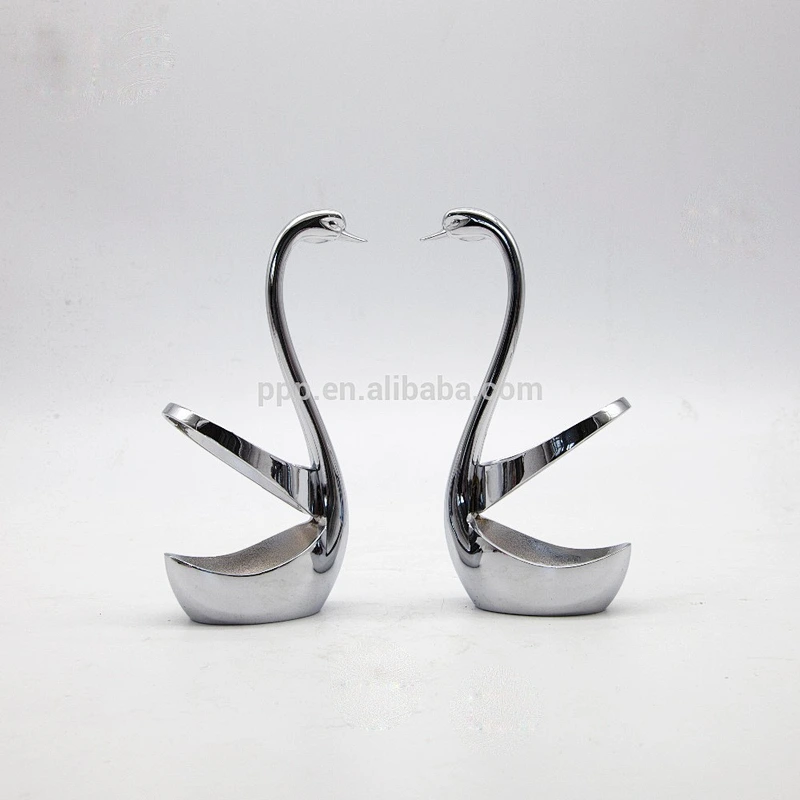 swan shape stainless steel creative tableware storage used for handling knife,fork and spoon