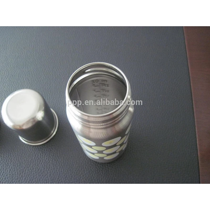 8oz wholesale Leak-proof eco-friendly FDA LFGB stainless steel children flask baby feeding bottle