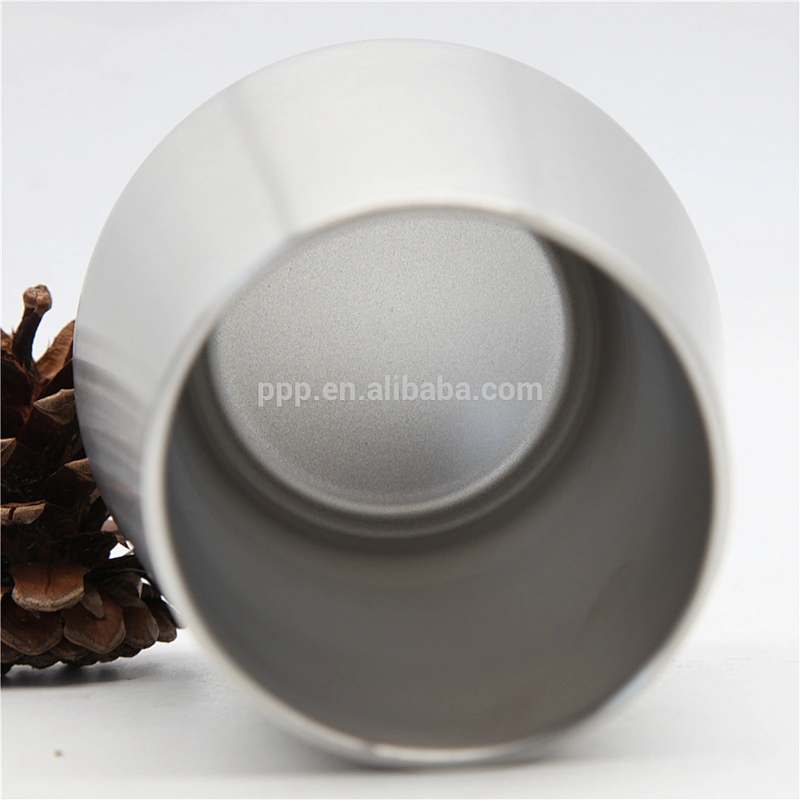 double wall stainless steel logo customized insulated drop style water tumbler without handle/variant egg shaped shot bottle