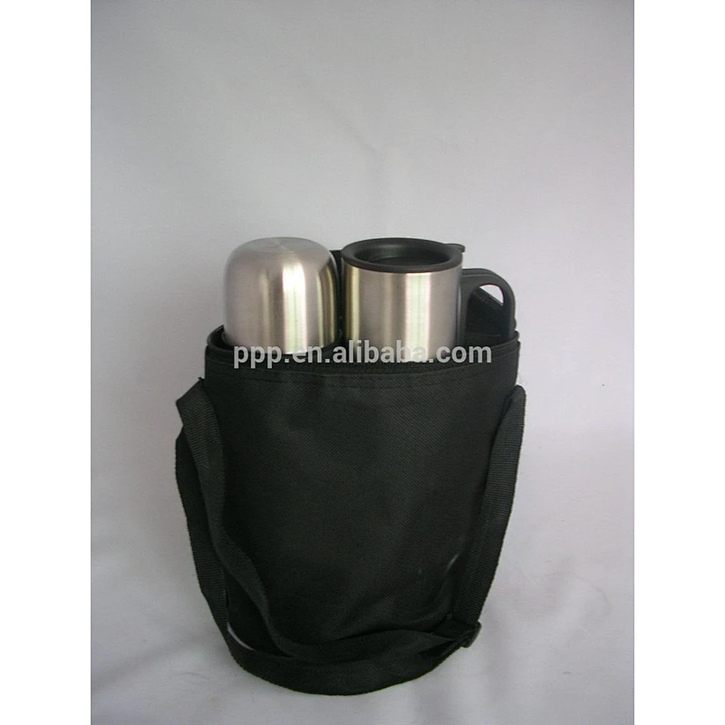 1 flask and 2mugs vacuum flask gift set/promotional item/OEM acceptable mugs