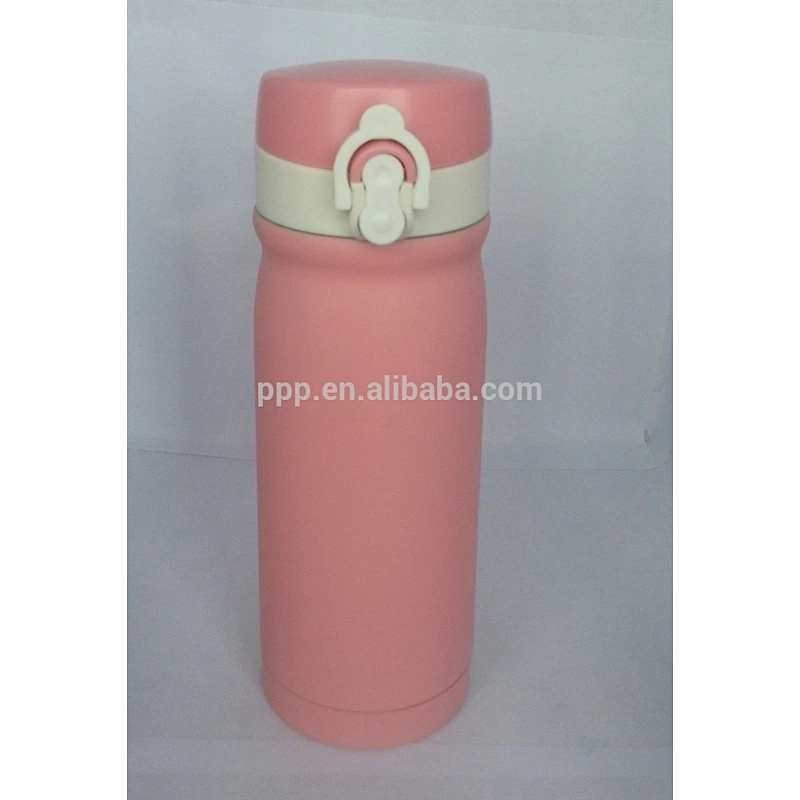 500ml students use double layer LFGB FDA metal water bottle creative flask with lock