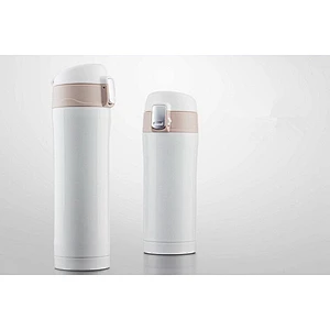 Matt black insulated vacuum flask/ thermos tea mug/ pretty thermos flask