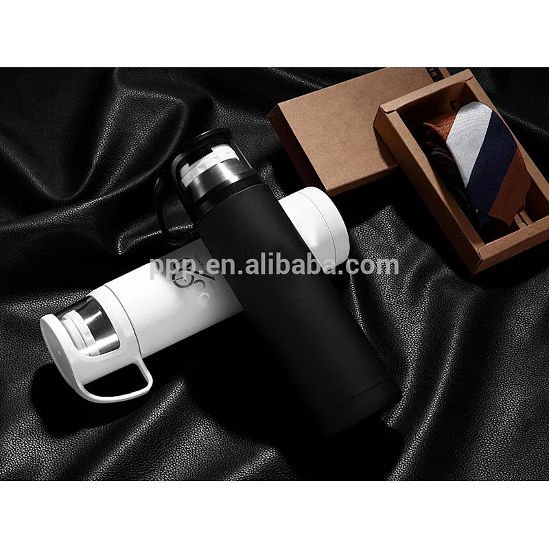 500ml\750ml\1000ml double wall stainless steel vacuum flask with handle in plastic cover