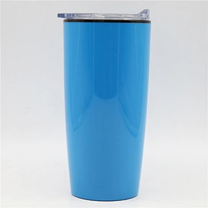 wholesale double wall Monogrammed 20oz AS palstic cheap price tumbler with slide lid color OEM water cup
