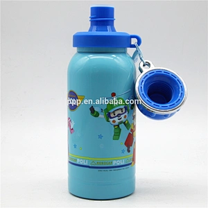 Wholesale single wall stainless steel heat tranfer printing leak proof water bottle
