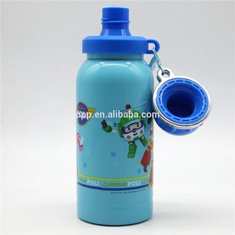 Wholesale single wall stainless steel heat tranfer printing leak proof water bottle