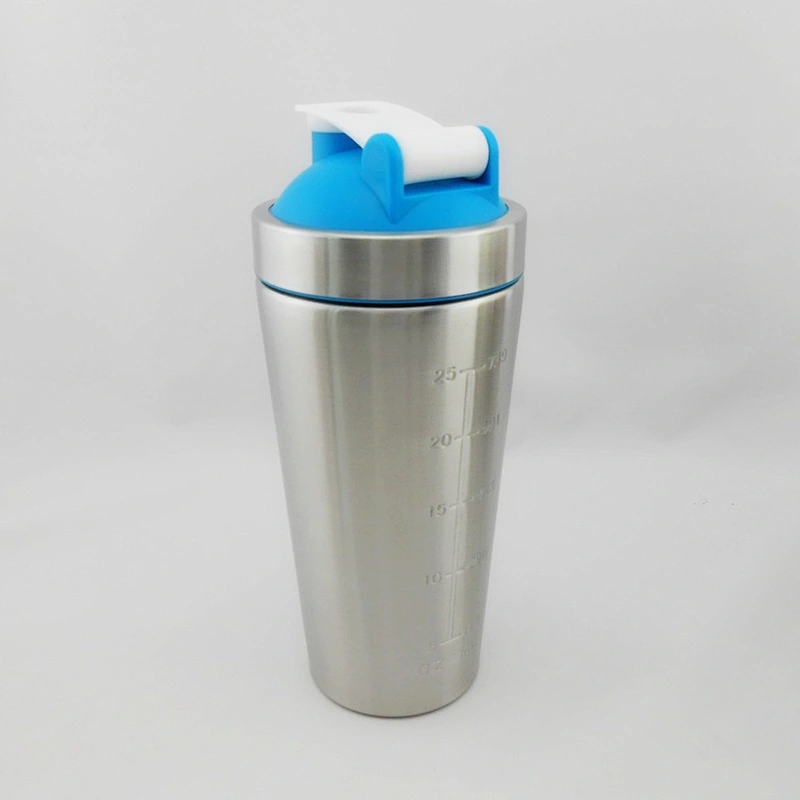 hot sell double wall 500ml stainless steel vacuum thermal insulation flask protein shaker bottle