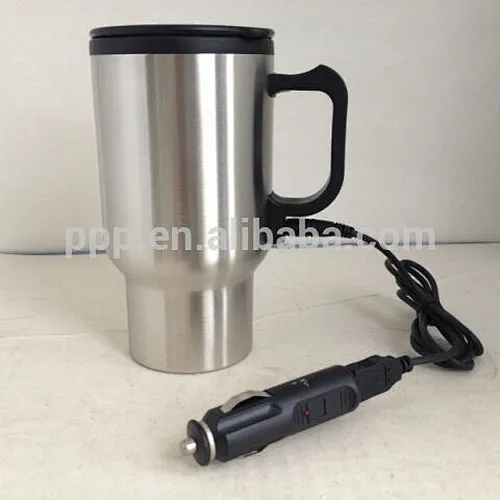 chargeable stainless steel travel mug/leakage test passed coffee mug/eletric heat tumbler