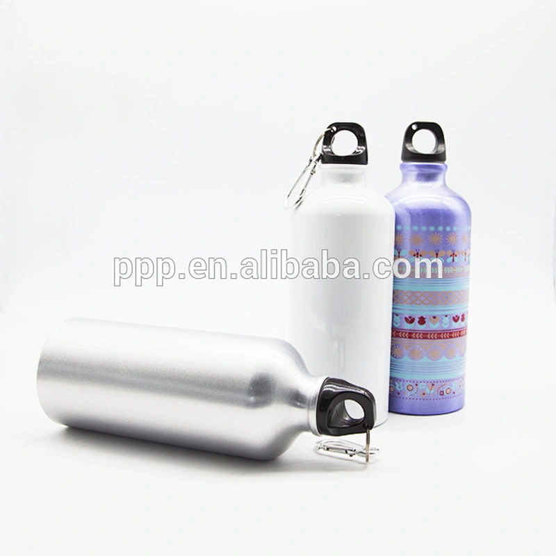 Single Wall Aluminum Flask OEM Multi-capacity 350/450ml Small Mouth Metal Sports Water Bottle Wilth Different Lids Cheap Price