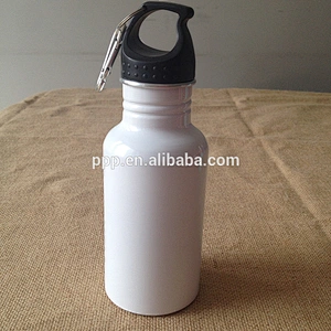 350ml hot sale single wall aluminium logo customized sports water bottle with fixed handle