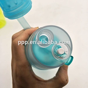2017 New Hot Sell Sports Mist Spray Water Bottle BPA Free Plastic Outdoor 600ml/400ml Travel Drink Bottle Spill Proof