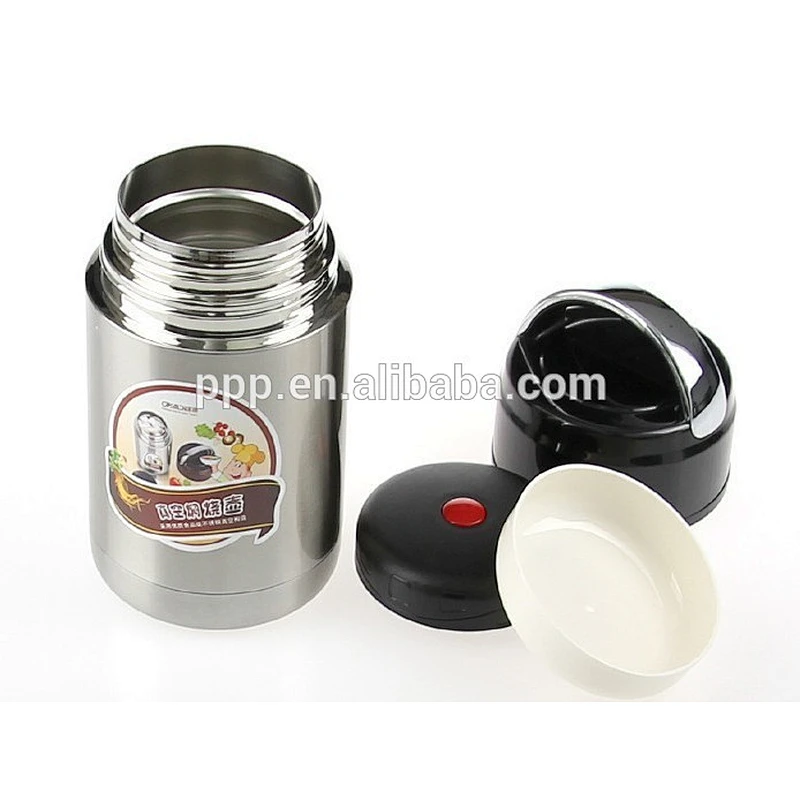 double wall stainless steel insulated lunch box with handle