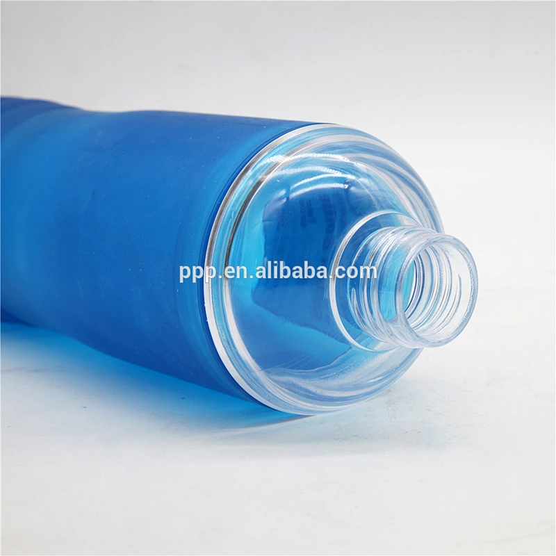 18oz food grade BPA free factory direct wholesale logo customized double wall plastic sports water bottle with double lids