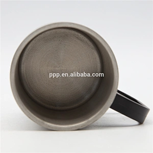 Double wall high quality stainless steel beer mug coffee mug with plastic handle