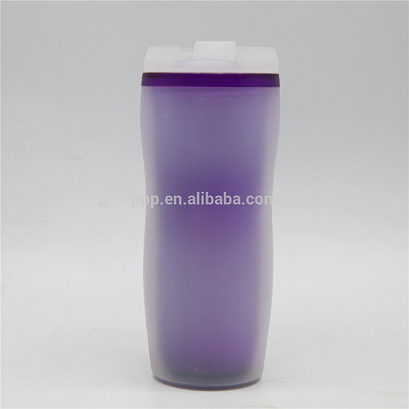 BPA free double wall plastic 100% leakproof new design foodable pp auto mugs