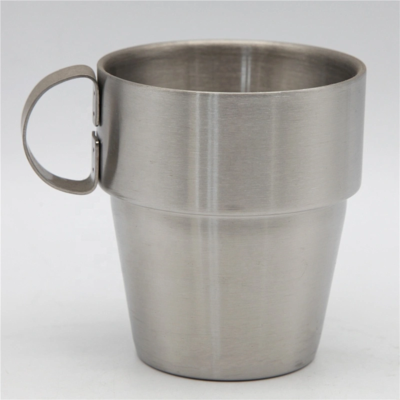 220 300ml Double Wall Stainless Steel Coffee Mug and Reusable Coffee Cup With  Handle