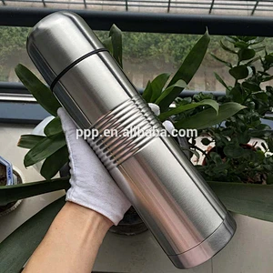 Doule wall stainless steel vacuum flask with body rolling
